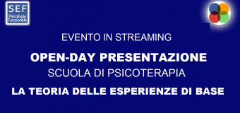 WEBINAR GRATUITO LA TEORIA DELLE ESPERIENZE DI BASE NELLA PSICOTERAPIA.