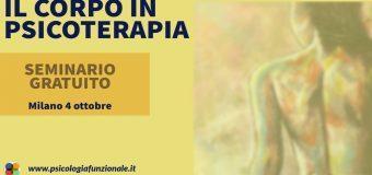 [MILANO] Seminario Gratuito “Il Corpo in Psicoterapia (laboratorio pratico)”