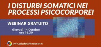 Webinar Gratuito-DISTURBI SOMATICI NEI PROCESSI CORPOREI