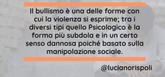 Bullismo: interventi e possibili cause – Luciano Rispoli Psicologo Psicoterapeuta