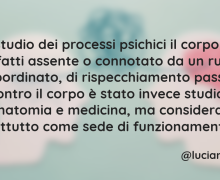 Luciano Rispoli Psicoterapeuta: La corporeità tra cultura e scienza