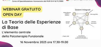 WEBINAR GRATUITO La Teoria delle Esperienze di Base