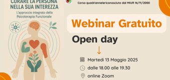 WEBINAR GRATUITO OPEN DAY: La Psicoterapia Funzionale: un Terapia integrata